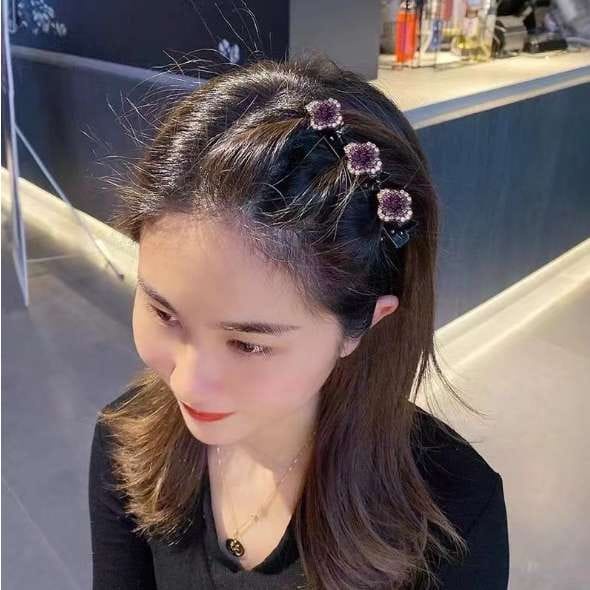 Jepit rambut poni cantik model bunga permata gaya kekinian jepitan rambut fashion flower Hair Pin Aksesoris Fashion Wanita JEPIT RAMBUT KEPANG JEPIT PONI UNIK