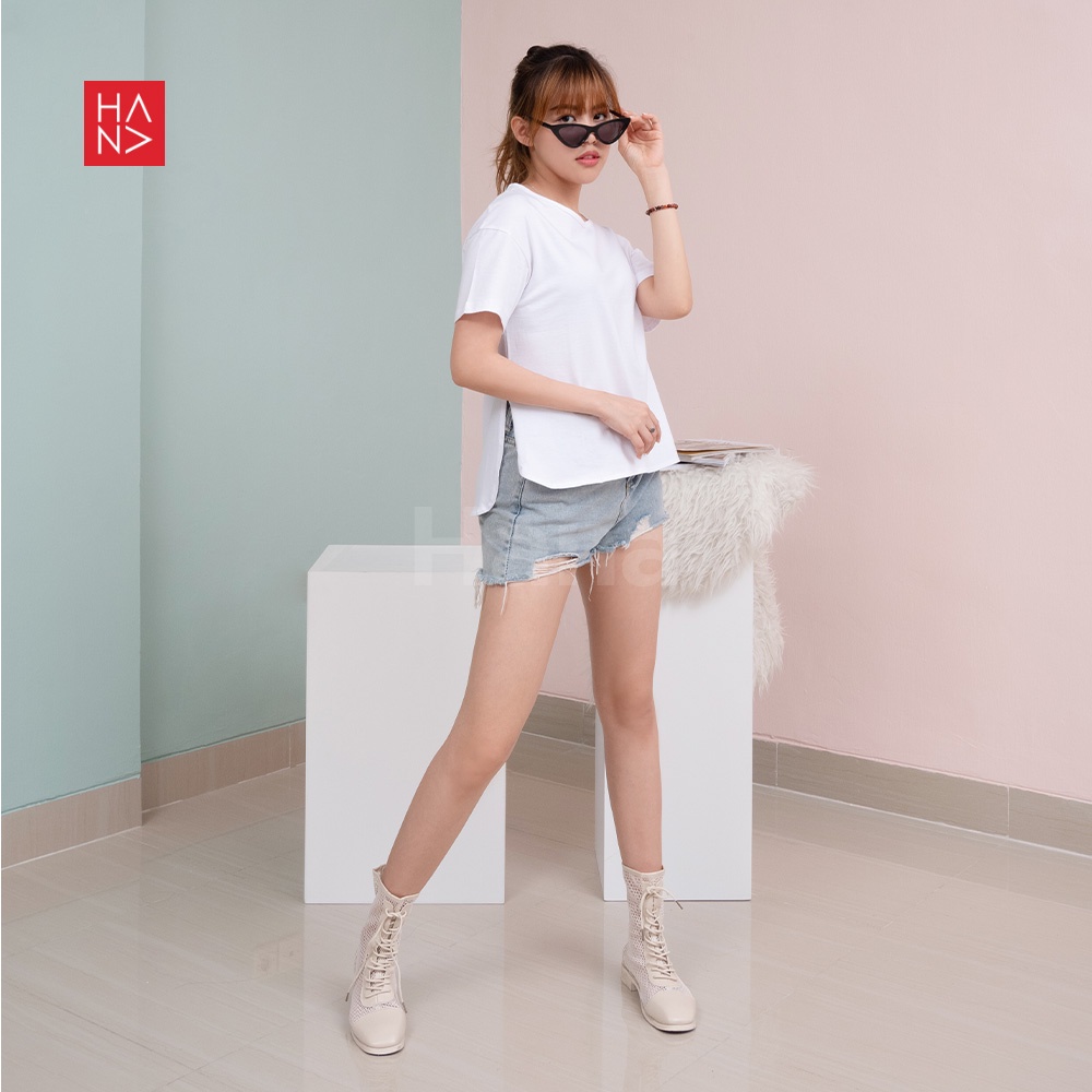 HanaFashion JKT - Clafita Cotton T-shirt Waniita Atasan Katun Wanita Murah - TS261