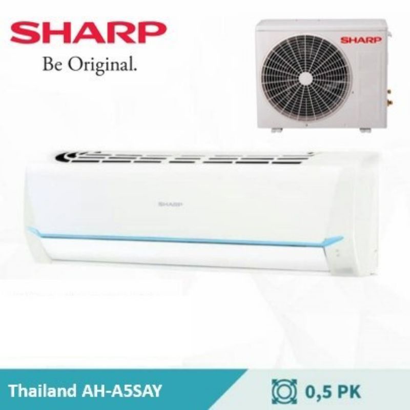 AC SPLIT SHARP AH-A5SAY 1/2 PK ORIGINAL SHARP THAILAND