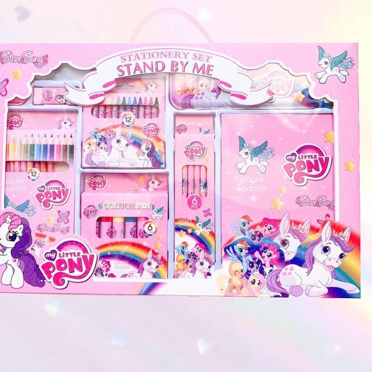 

(A-8&U☎) Set alat gambar little pony super komplit paling laris