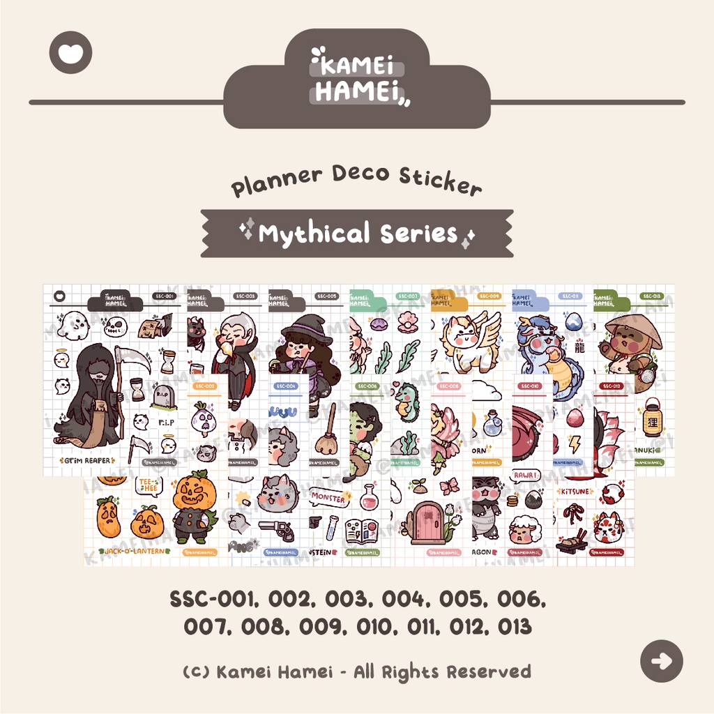 

Myth Series | Kamei Hamei Deco Planner Sticker