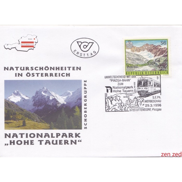 

A514 Prangko Austria FDC 1996 Austria's Natural Beauty 1 Pcs