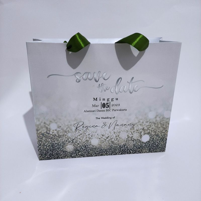 

paperbag hijau sage uk 28x10x25