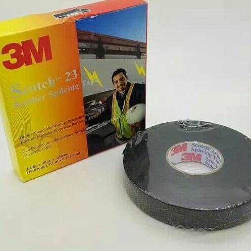 

[BISA COD] 3M Scotch 23/Rubber splicing tape/Solasi Rubber/Solasi karet 3M