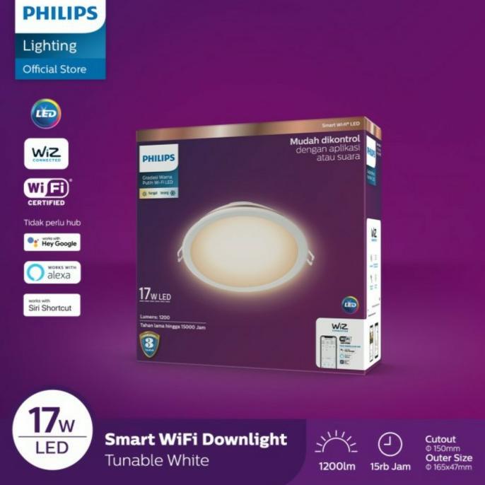 PHILIPS SMART WIFI LED DOWNLIGHT 17 WATT