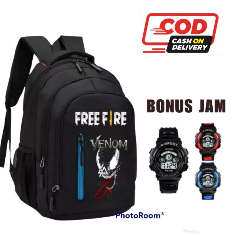 Tas Ransel anak SD PL01 Ransel anak Sekolah laki-laki Bonus Jam Tangan