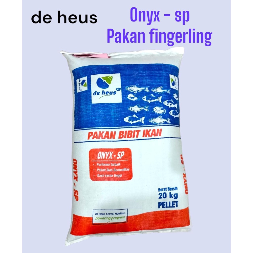 de heus ONYX-SP 1 kg pakan bibit ikan pakan fingerling size 1mm apung