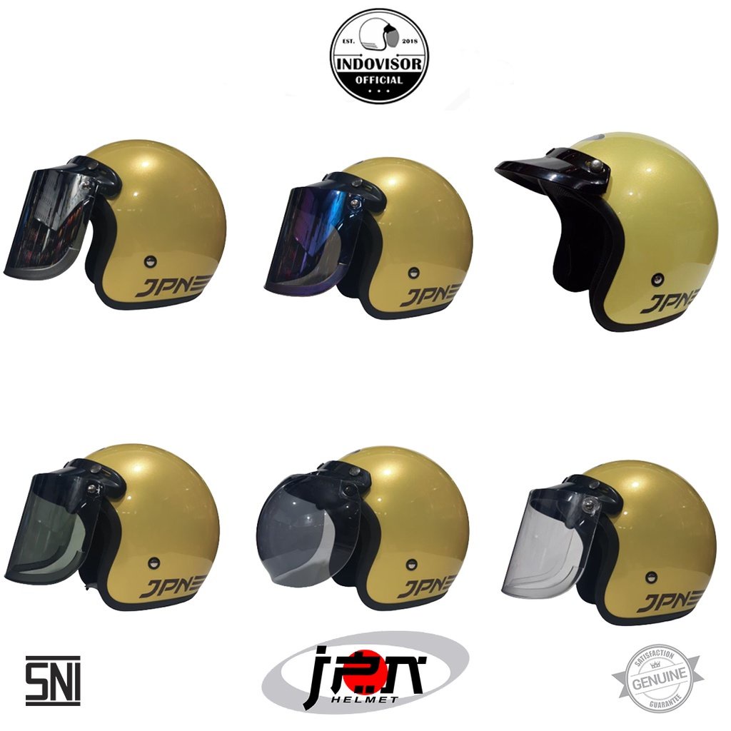 Helm JPN Warna Lemon Glossy