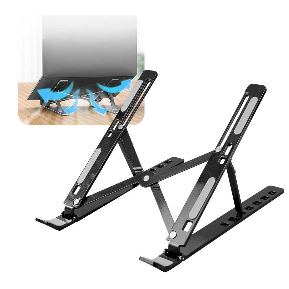 MC Laptop Stand Riser Foldable Adjustable Aluminium 7 Speed - N3 ( Mughnii )