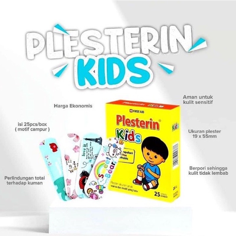 Plester Anak Plesterin Kids OneMed Plester Luka Anak