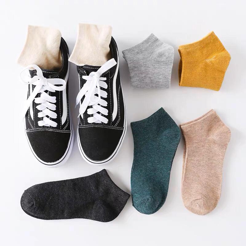 Kaos Kaki Polos NC Warna Warni Kaos Kaki Pendek Dewasa Unisex Ankle Socks