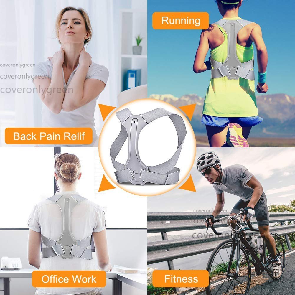 Sabuk Anti Bungkuk Atasi Membungkuk Postur Punggung Belt Support Posture Penyangga Tulang Belakang Penegak Punggung/ Bahu Adjustable