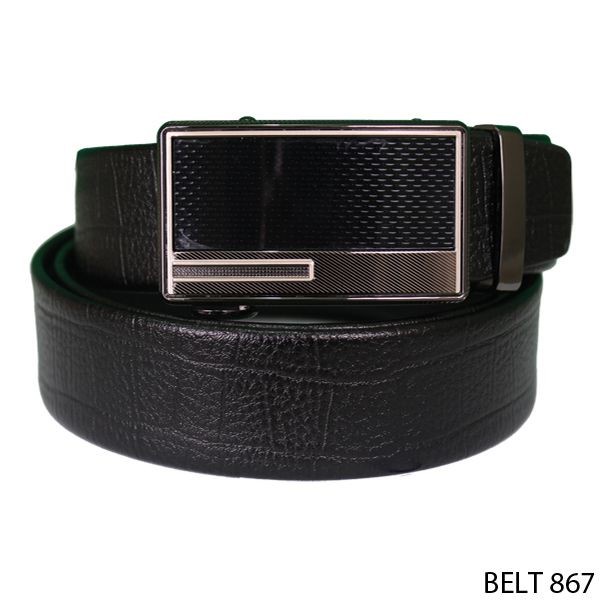 Gesper Pria Distro Semi Kulit Hitam – BELT 867