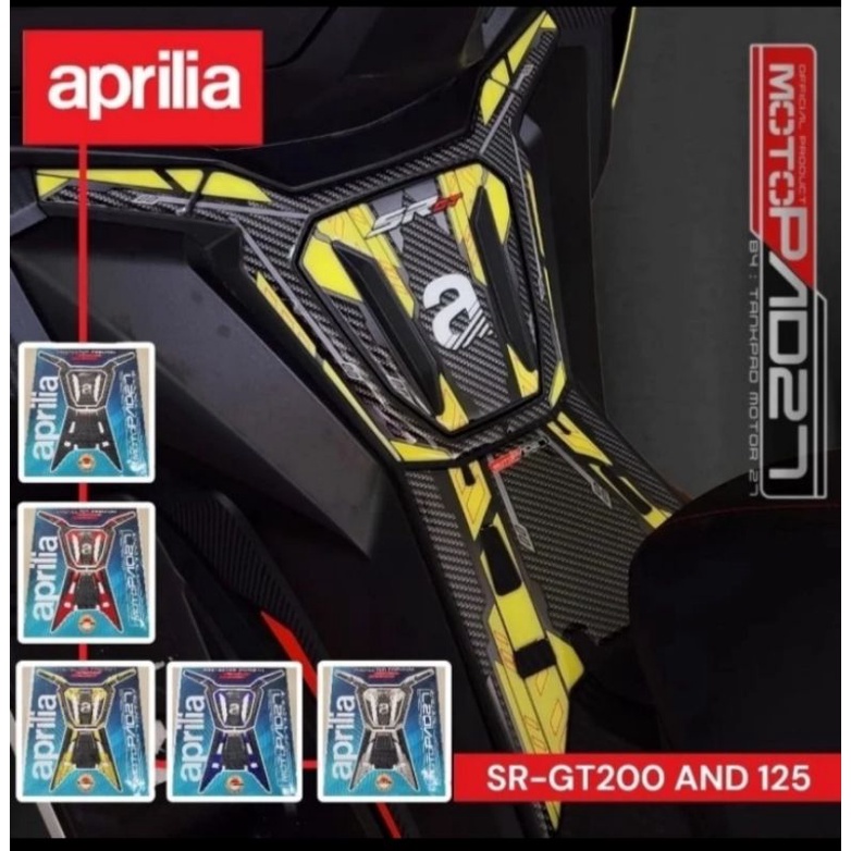 stiker sticker resin tankpad deckpad Aprilia SR-GT 200