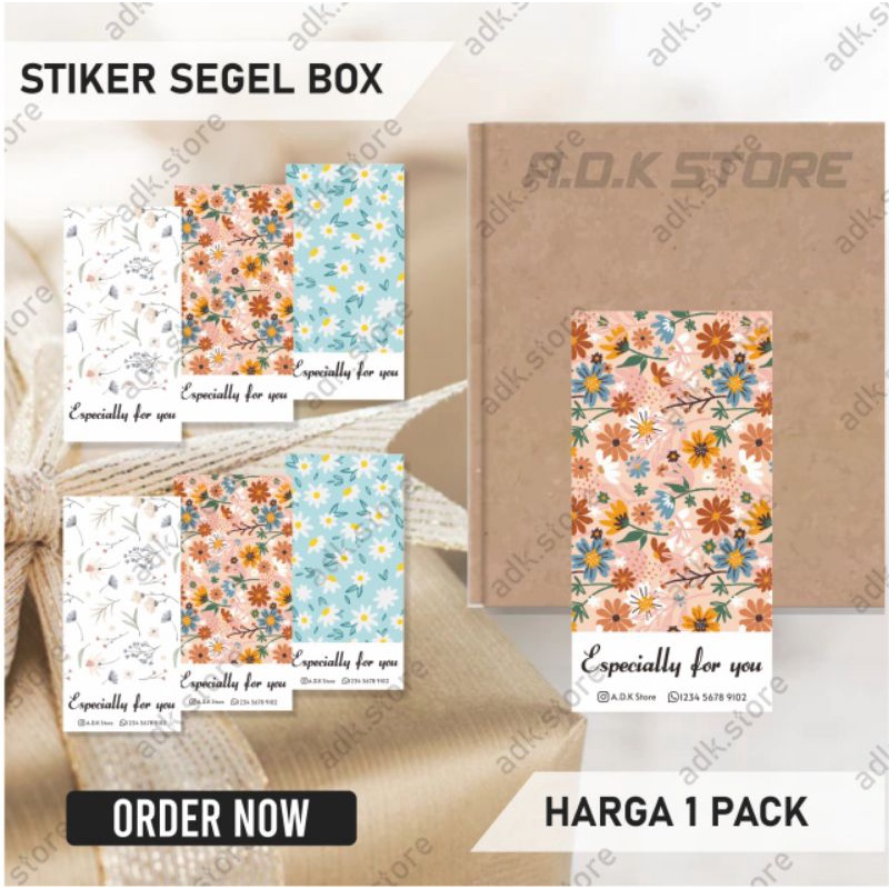 

[1 PACK] Part 2 STIKER SEGEL BOX FLOWER | STIKER SEGEL HAMPERS