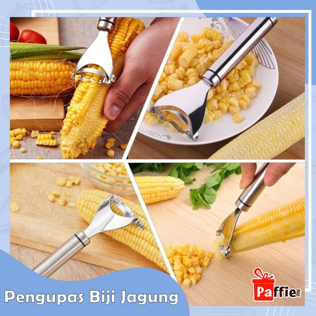 Jual Alat Pengupas Biji Jagung Stainless Corn Strip Peeler Pisau Serut