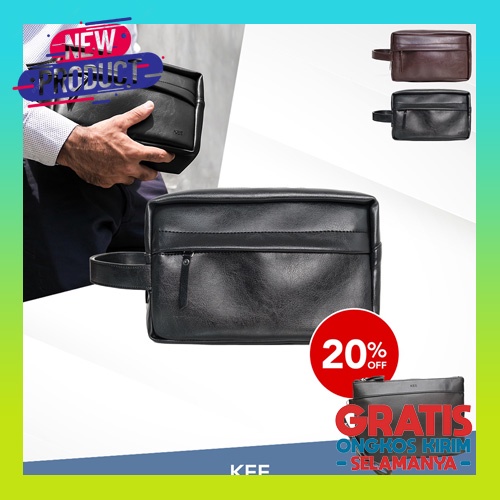 Tas Tangan Genggam Pria Wanita Kulit Original Import Clutch Cluth Premium Asli Branded Terbaru Kekin