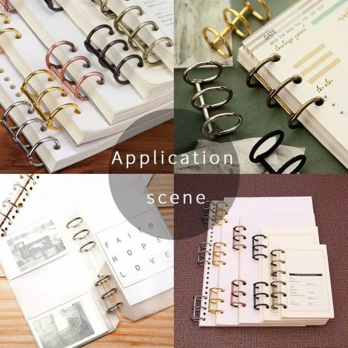 

3 HOLES RING BINDER BUKU / SCRAPBOOK / ABUM BAHAN METAL