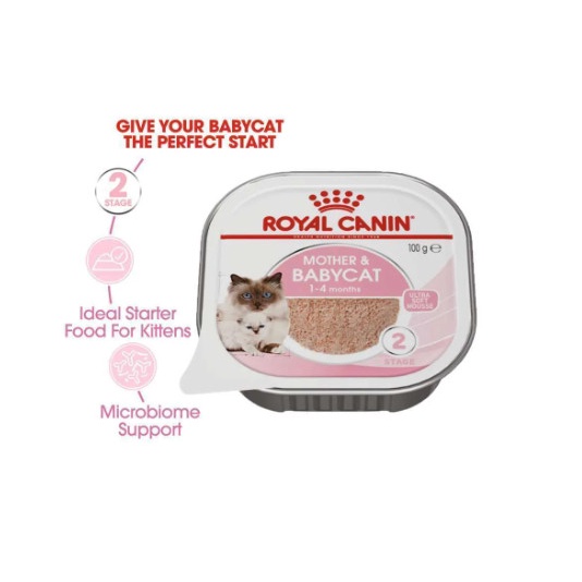 Royal Canin Mother &amp; Babycat Mousse 100g Wet Makanan Kucing