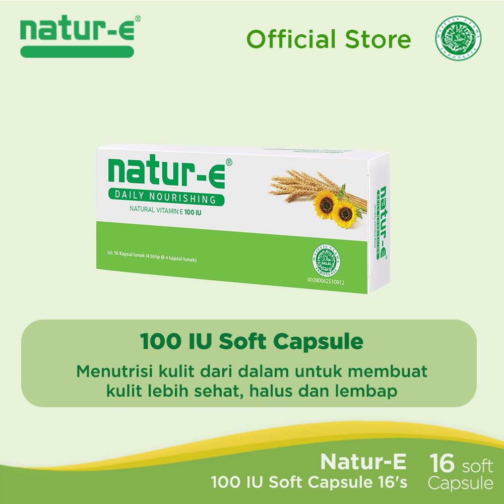 Natur-e 100 IU Soft capsule 16's - JB