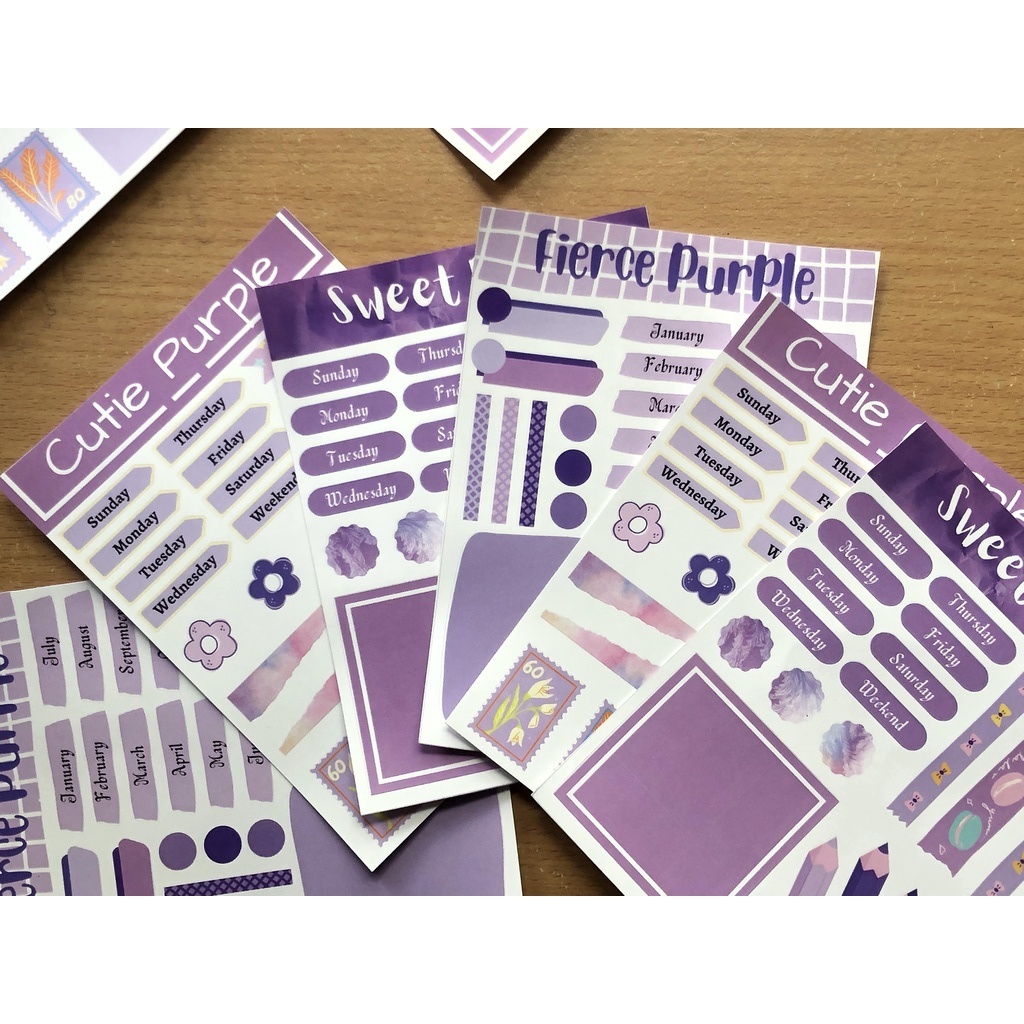 

Sticker Journal Kit | Stiker Jurnal Kit Photobook Purple