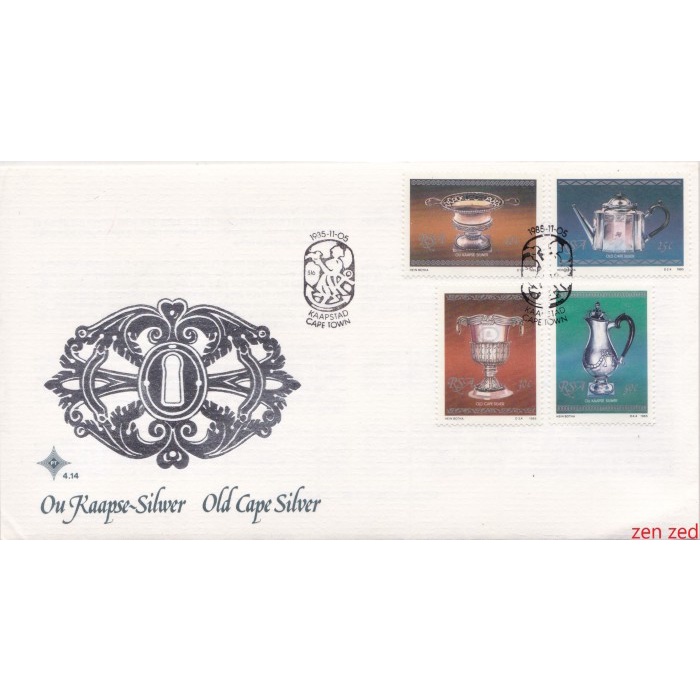 

A708 Prangko Afrika Selatan FDC 1985 Cape Silverware 1 Pcs