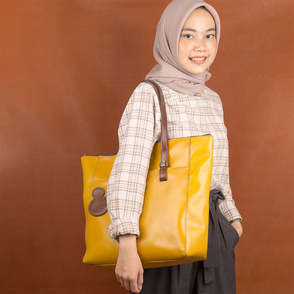 Lecari Tiara Tote Bag Tas Wanita Bahu Kulit Asli