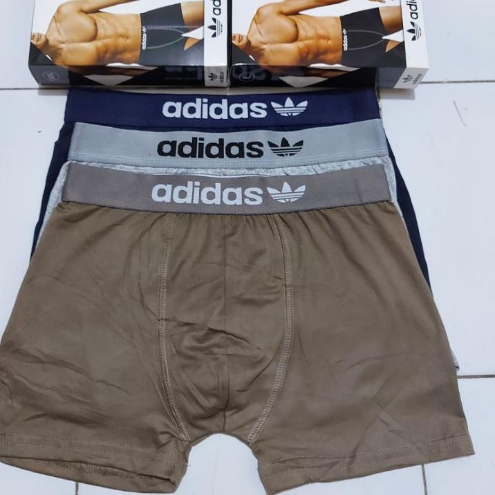 ➨➤✹✴ 3 PCS - BOXER Celana Dalam Pria Dewasa dan Remaja ADIDAS Kualitas PREMIUM Bahan Lembut - Dalama