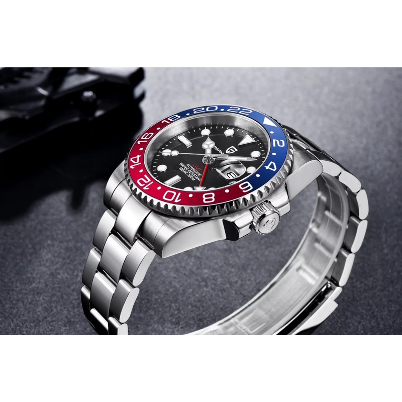 Pagani Design GMT Pepsi Oyster Strap Automatic All Stainless Steel