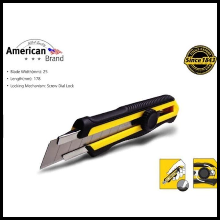 

Pisau Cutter 25Mm Stanley Stht10425-8 Dynagrip Snap-Off Knife