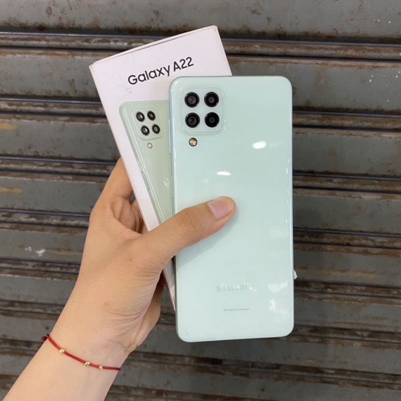 Samsung A22 6/128gb second bekas pakai normal fullset original resmi sein