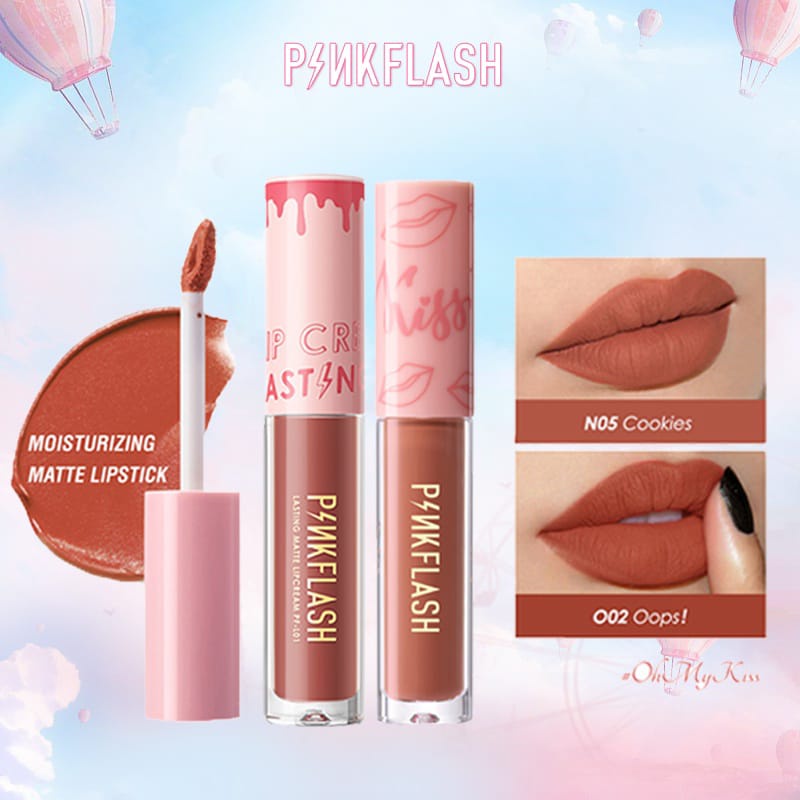 PINKFLASH Lasting Matte Lip Cream Kosmetik Arjuna