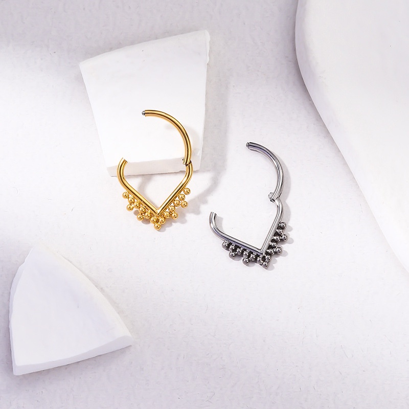 1 Buah G23 Baja Titanium Helix Tindik Hidung 16Gauge Lobe Earring Clicker Tragus Unisex Perhiasan Tubuh