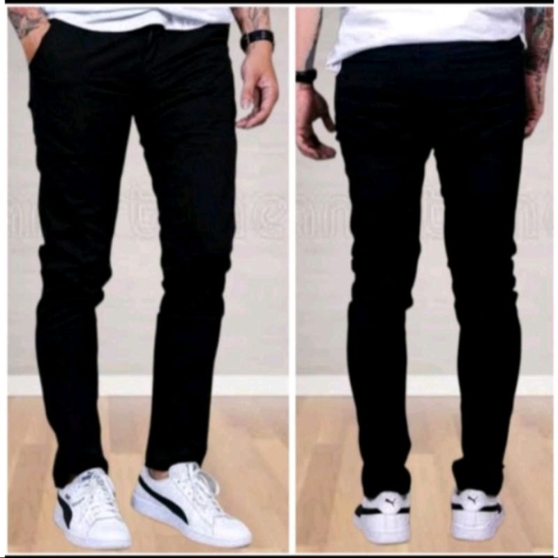 celana jeans TERLARIS panjang skinny semi slimfit fifteen cowo/cowok/pria murah dan grosir