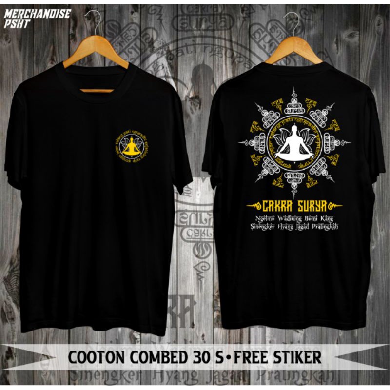 KAOS OLAH NAFAS CAKRA SURYA MEDITASI KAOS PSHT SH TERATE KATUN OBLONG PRIA WANITA