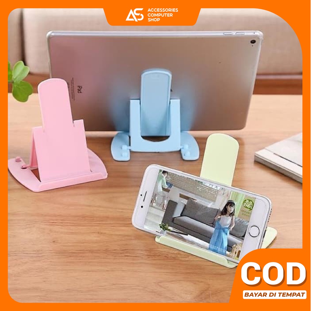 Stand Holder penyangga Hp Lipat Stand Holder Mini Hp Sandaran AH001 - ACS