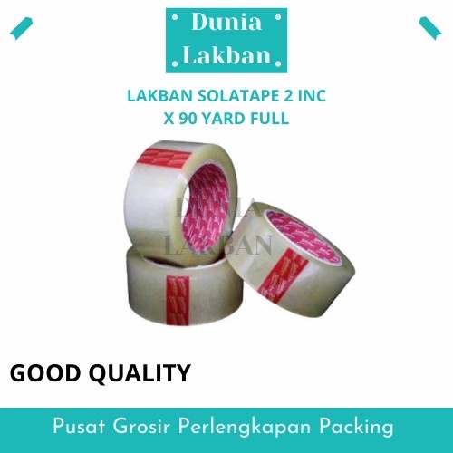 

LAKBAN SOLATAPE BENING & COKLAT 45 MM X 90 YARD 1 Dus