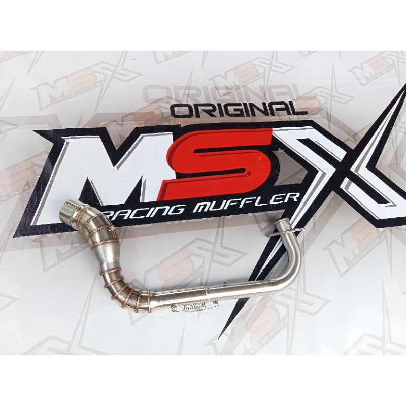 pipa leher knalpot beat kolong