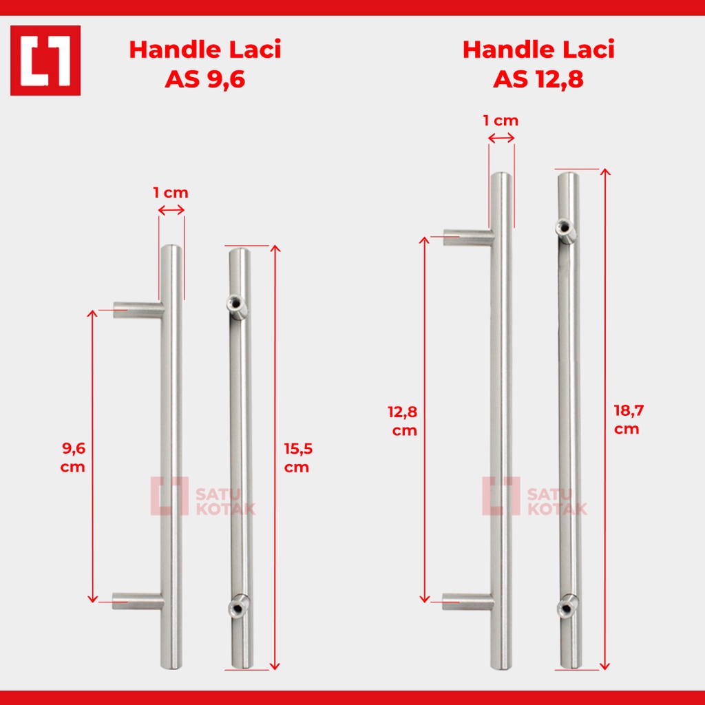Tarikan Gagang Handle Lemari Meja Laci Furniture Pipa - Weldom