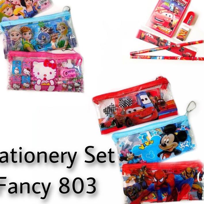 

↖ Stationery Set / Paket Alat Tulis Set 803 / Stationery Set Karakter 7In1 ⌤