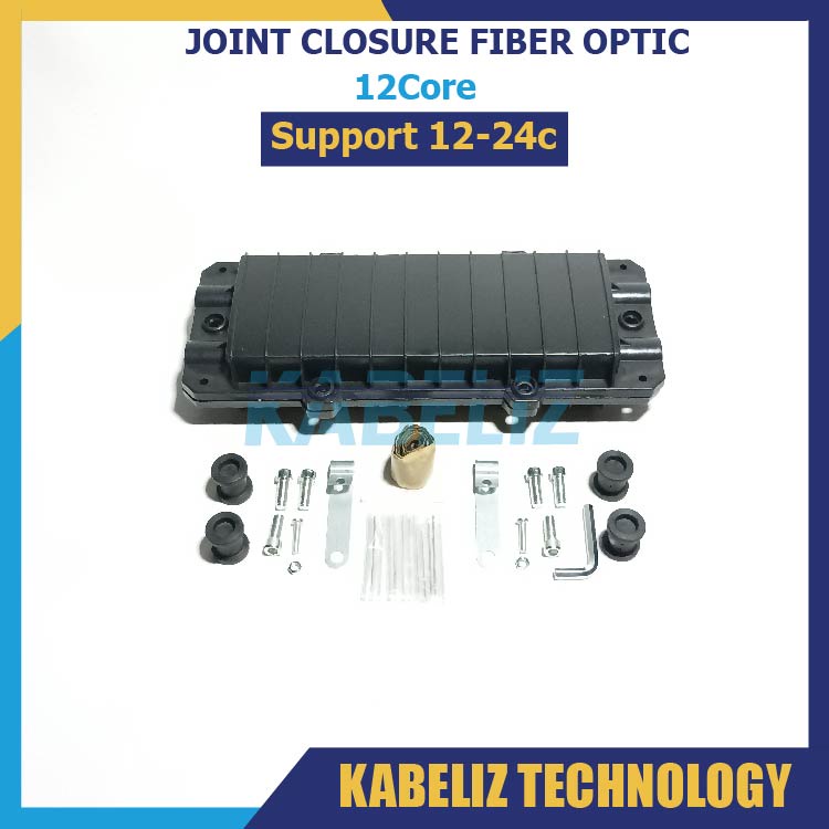 JOINT CLOSURE FIBER OPTIC 12 CORE 12C SUPPORT 12-24CORE