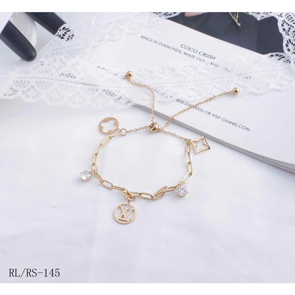 Gelang Cantik Titanium Perhiasan Wanita Jewelry 0077/145