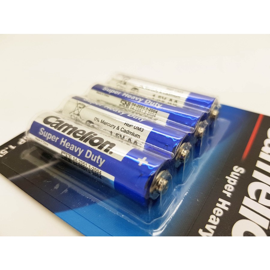 Baterai Heavy Duty Camelion A2 AA isi 4 pcs 1.5V Battery Batre Batere biru