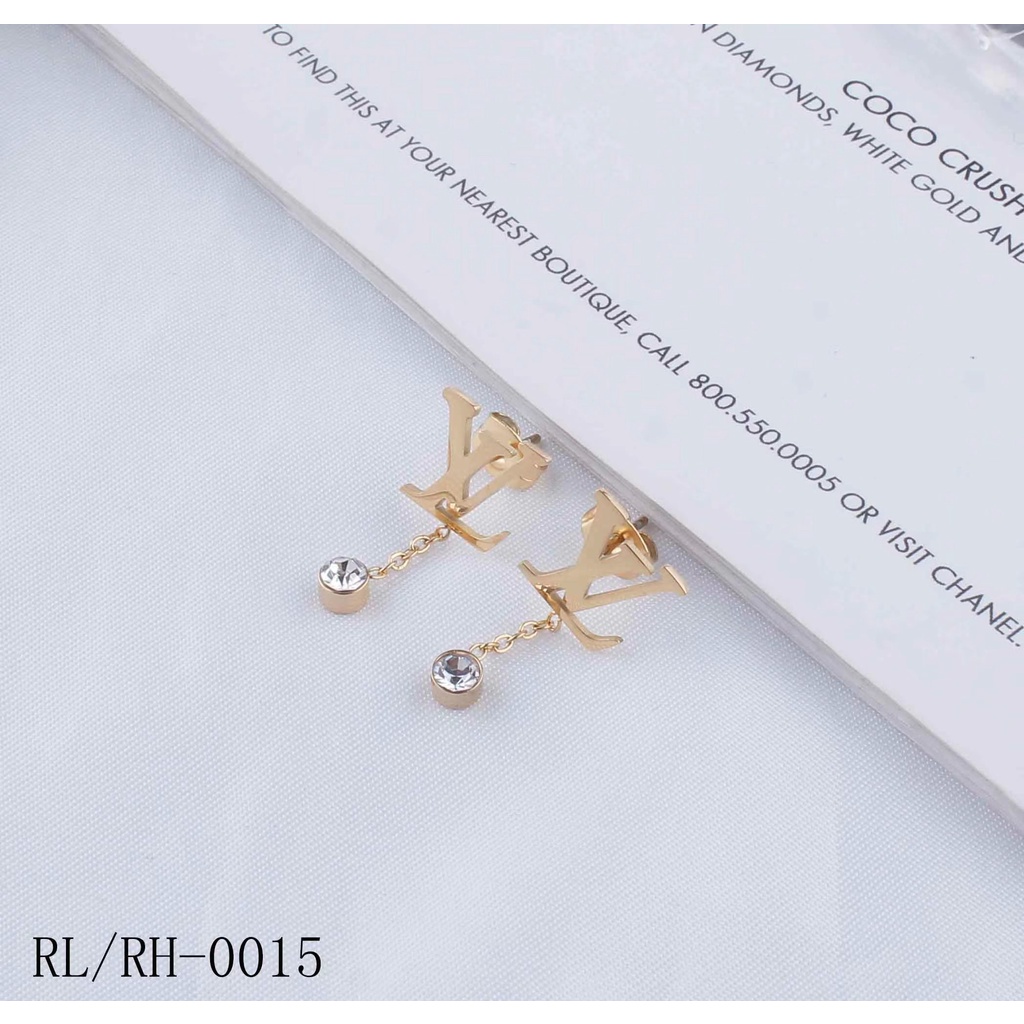 Anting Titanium Permata Perhiasan Wanita 0015