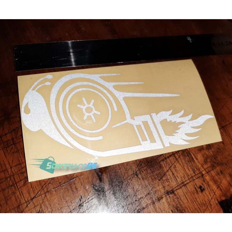 stiker mobil stiker keong turbo