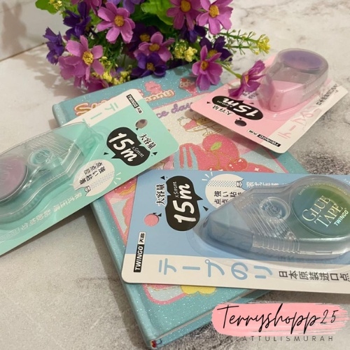 

GLUE TAPE POLOS (15 METER) BESAR TWINGGO TG-G1523 ALAT TULIS MURAH