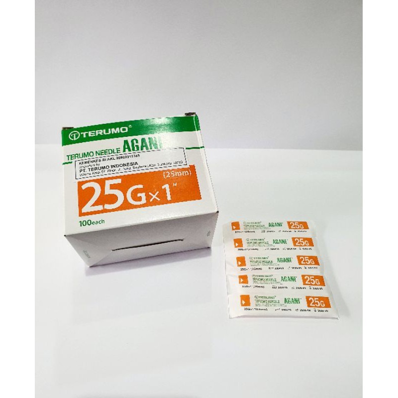 Jarum Terumo 25G isi 100 / Terumo Needle isi 100 / Needle Terumo 25G isi 100 AGANI