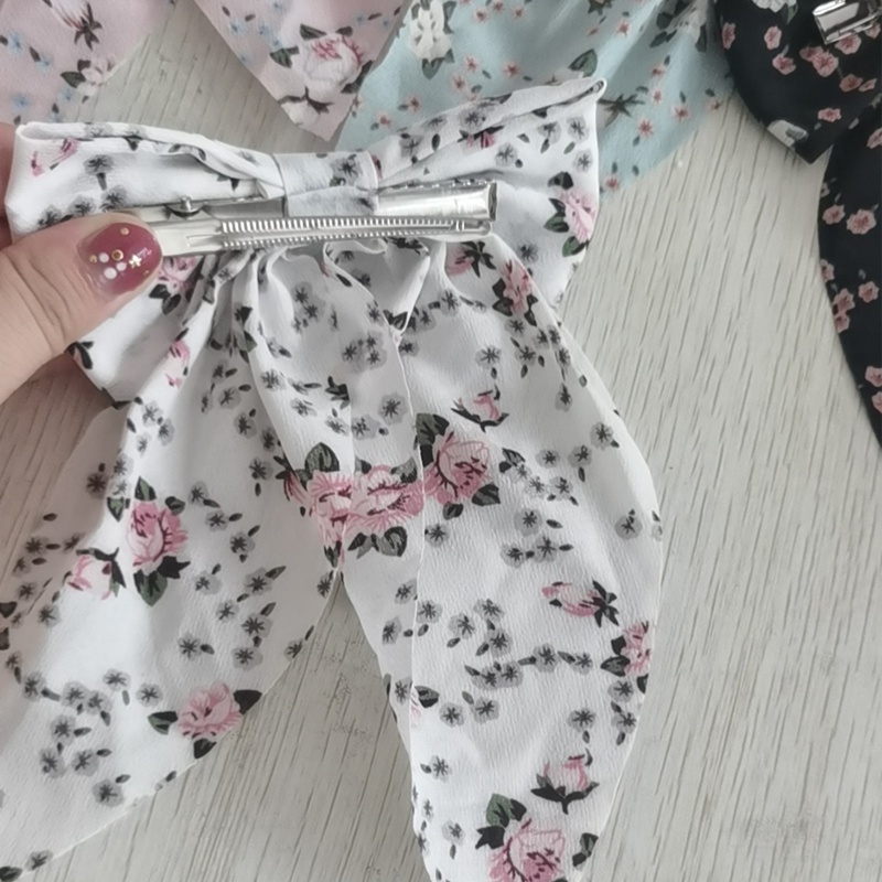 COD❤️Jepit Rambut Pita Korea Gaya Aesthetic Elegan Panjang Pita Rambut Fashion Untuk Wanita Dan Anak Perempuan-cl