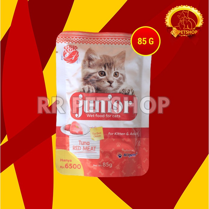 Makanan Basah Kucing Junior Wet Food Pouch 85 Gram