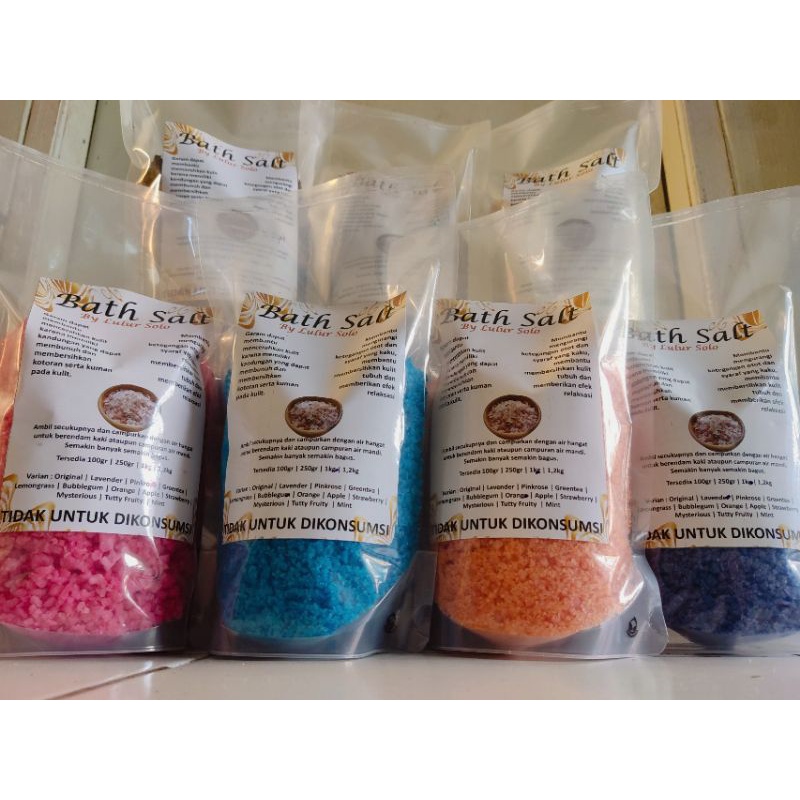 (1150gr) 1 Kg Bath Salt Foot Salt Garam Mandi Kaki Spa Aromaterapi Foot Soak